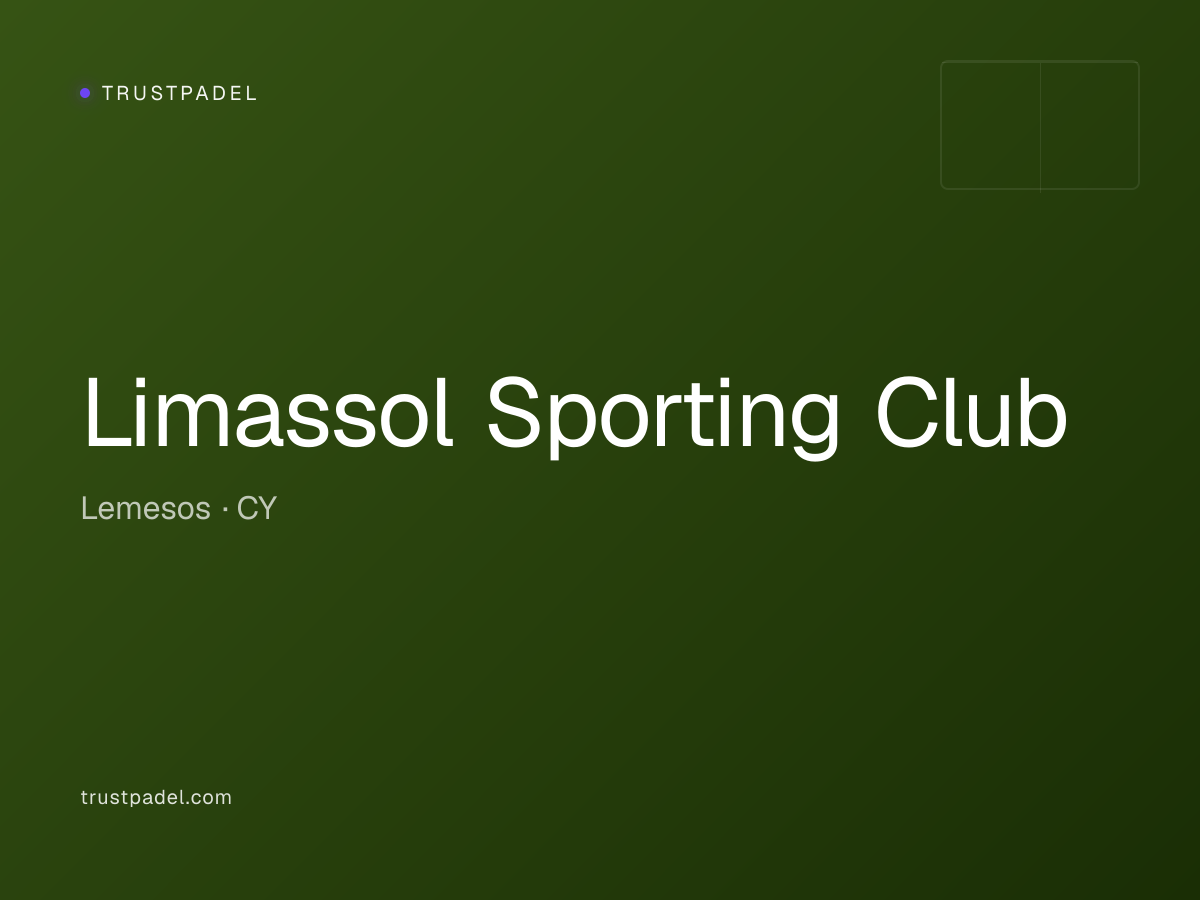 Limassol Sporting Club padel club