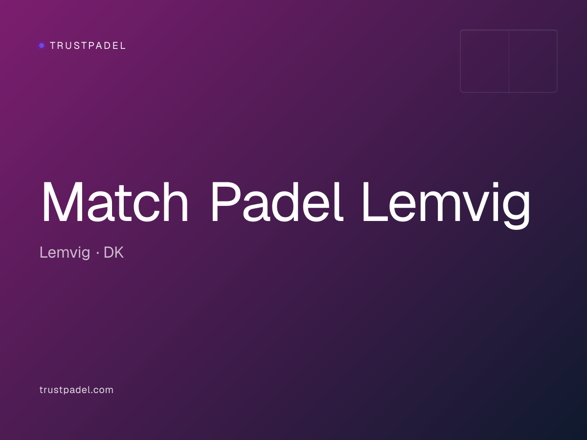 Match Padel Lemvig padel club