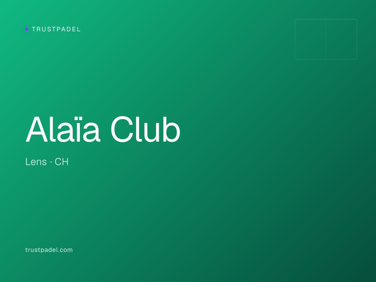 Alaïa Club padel club