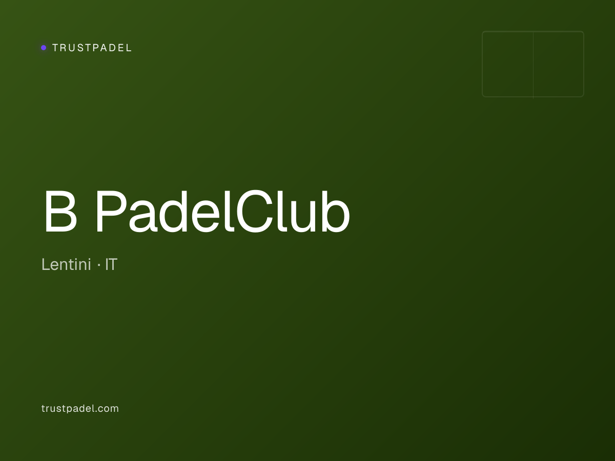 B PadelClub padel club