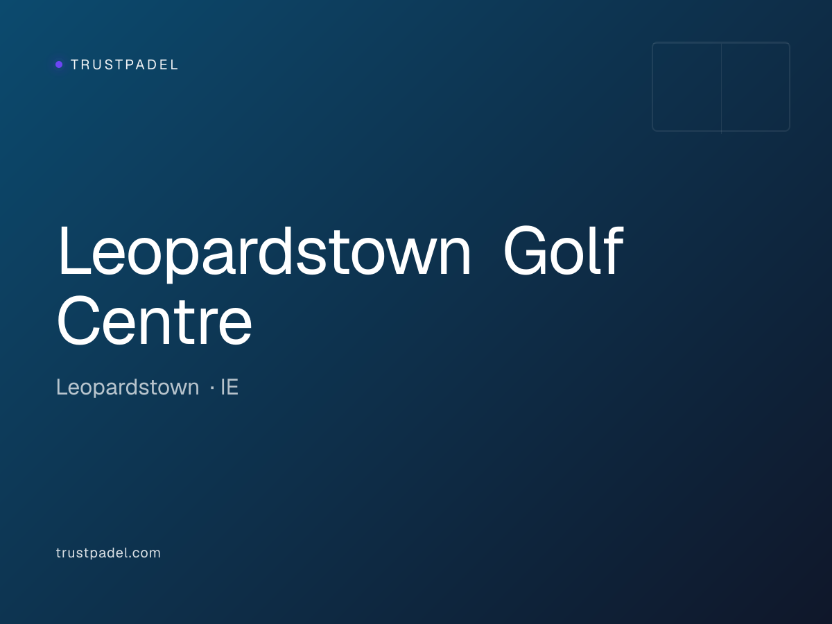 Leopardstown Golf Centre padel club