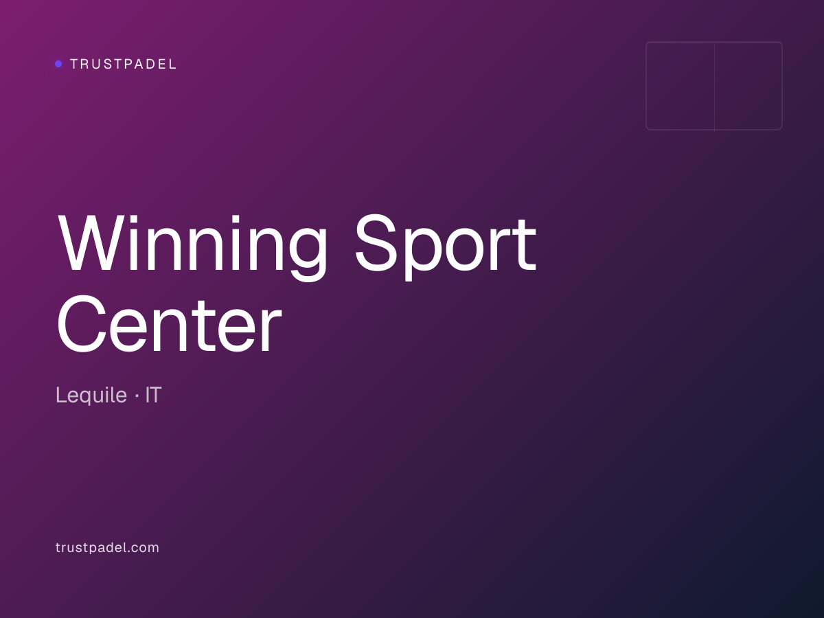 Winning Sport Center padel club