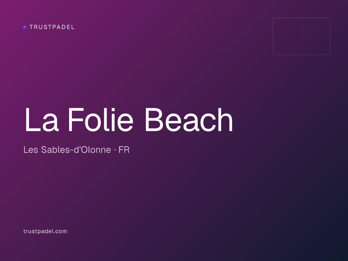 La Folie Beach padel club