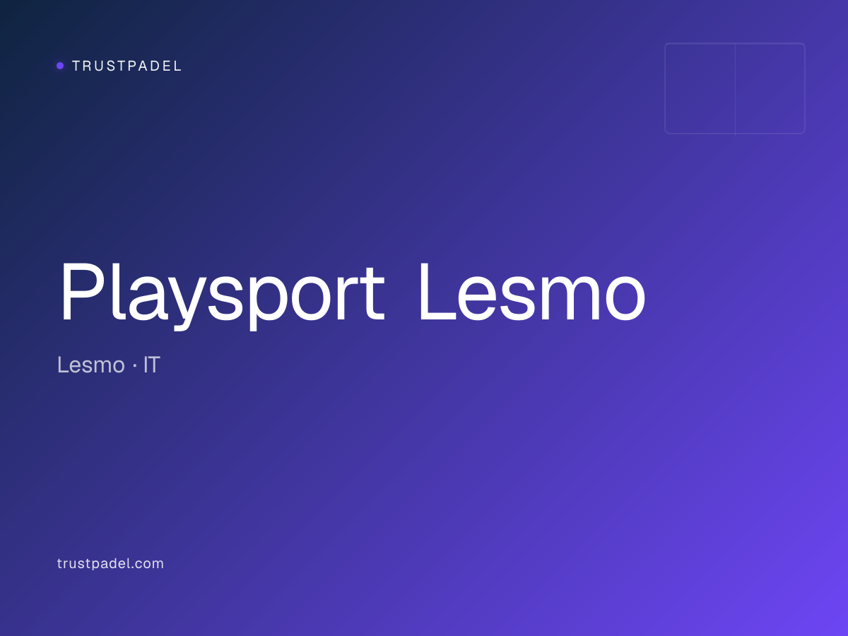 Playsport Lesmo padel club