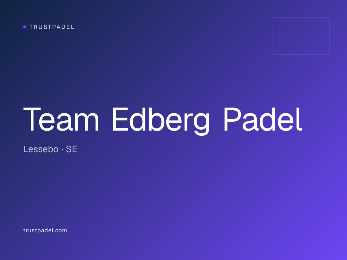 Team Edberg Padel padel club