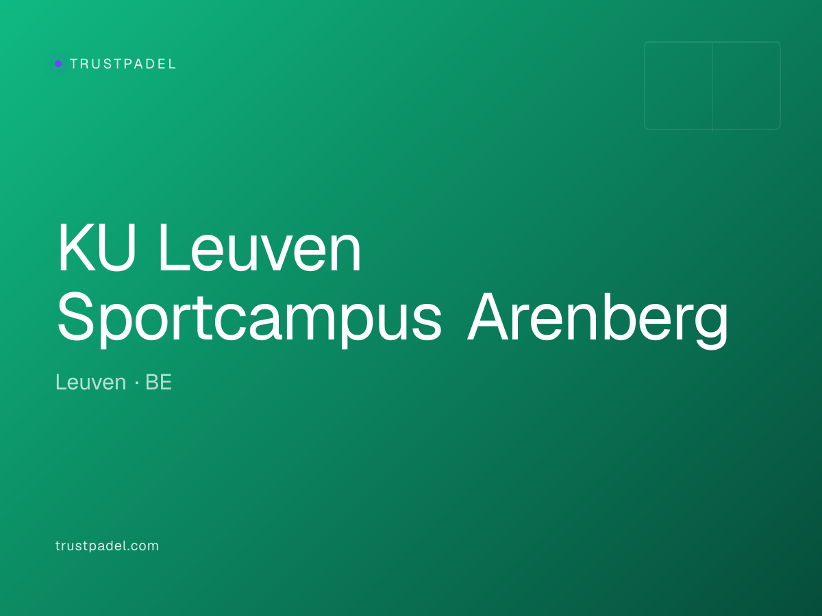 KU Leuven Sportcampus Arenberg padel club