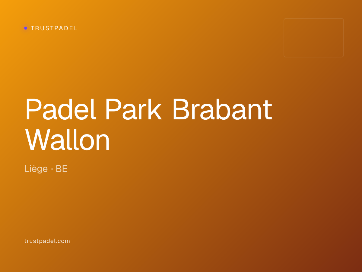 Padel Park Brabant Wallon padel club