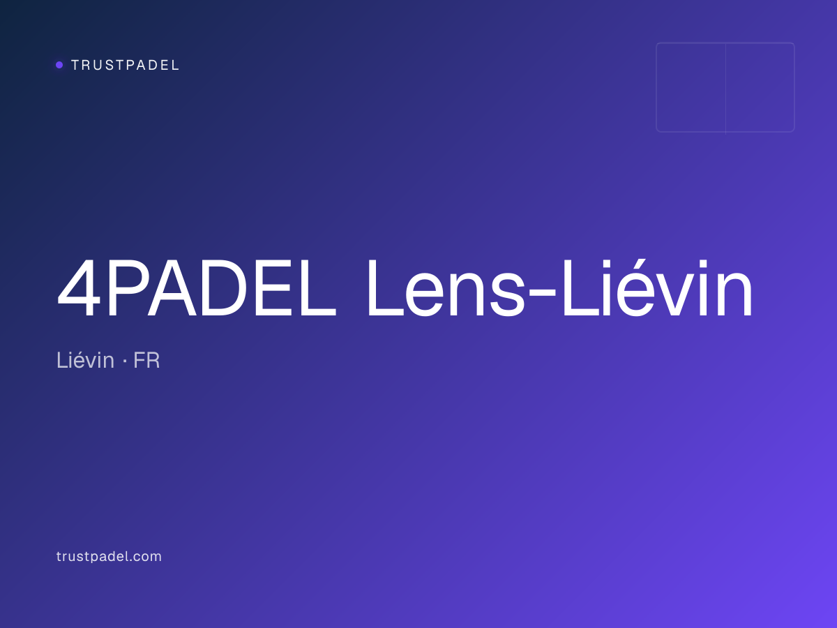 4PADEL Lens-Liévin padel club