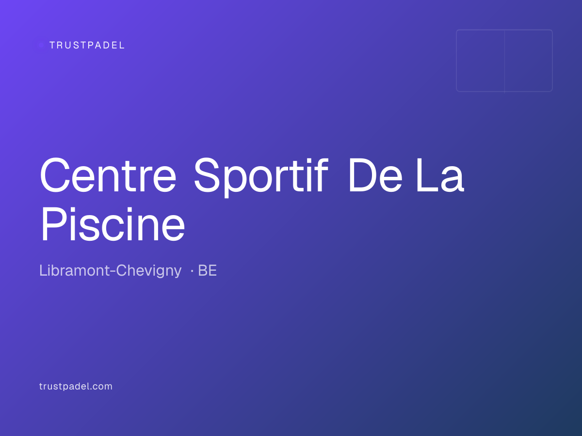 Centre Sportif De La Piscine padel club