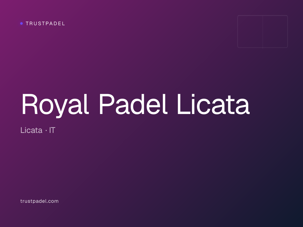 Royal Padel Licata padel club