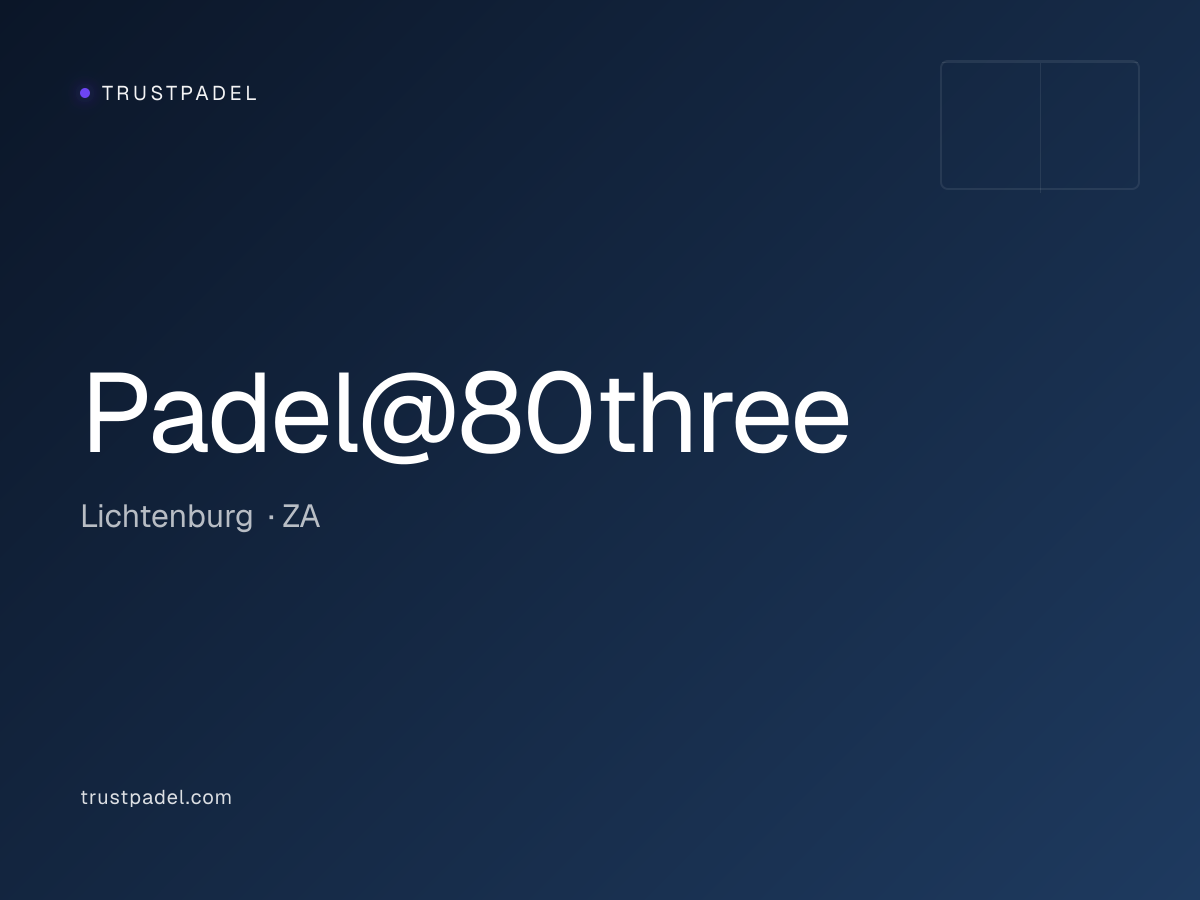 Padel@80three padel club