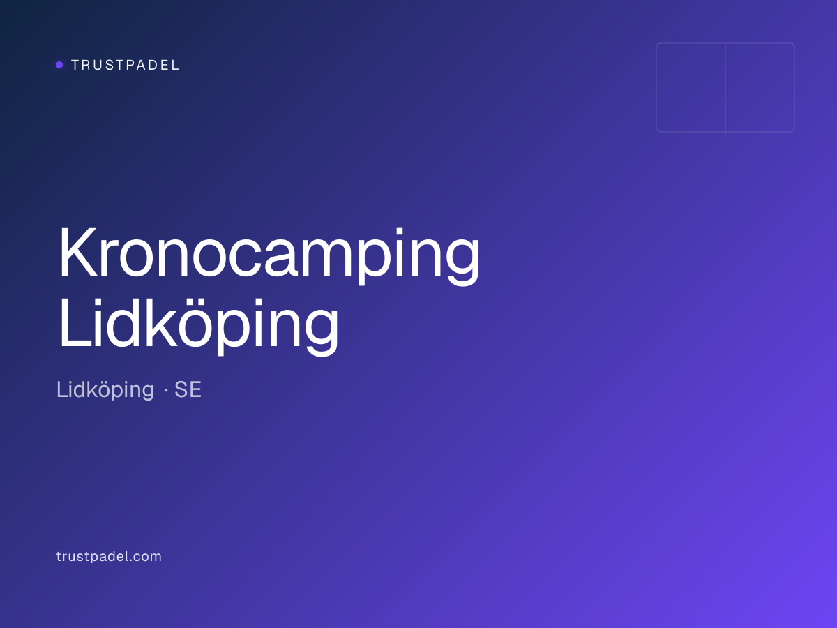 Kronocamping Lidköping padel club