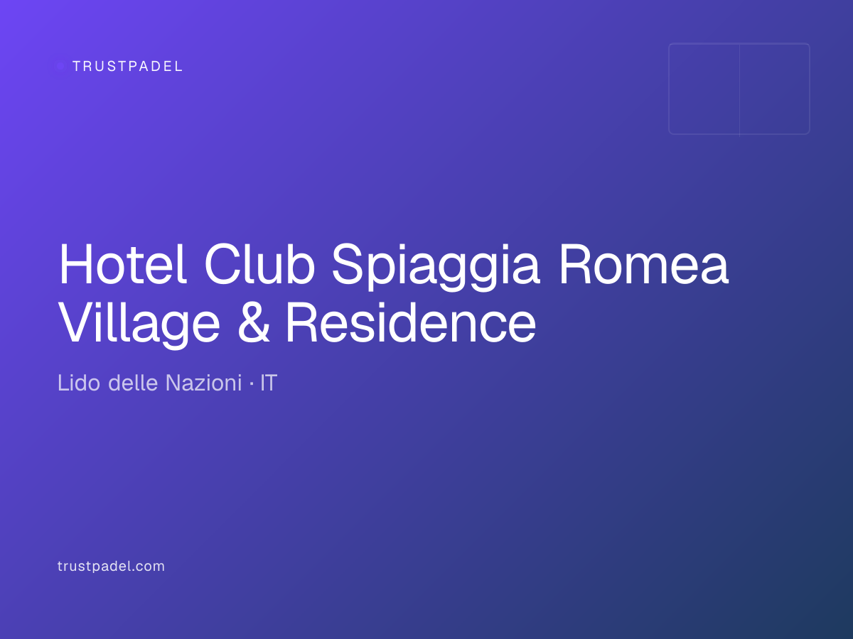Hotel Club Spiaggia Romea Village & Residence padel club
