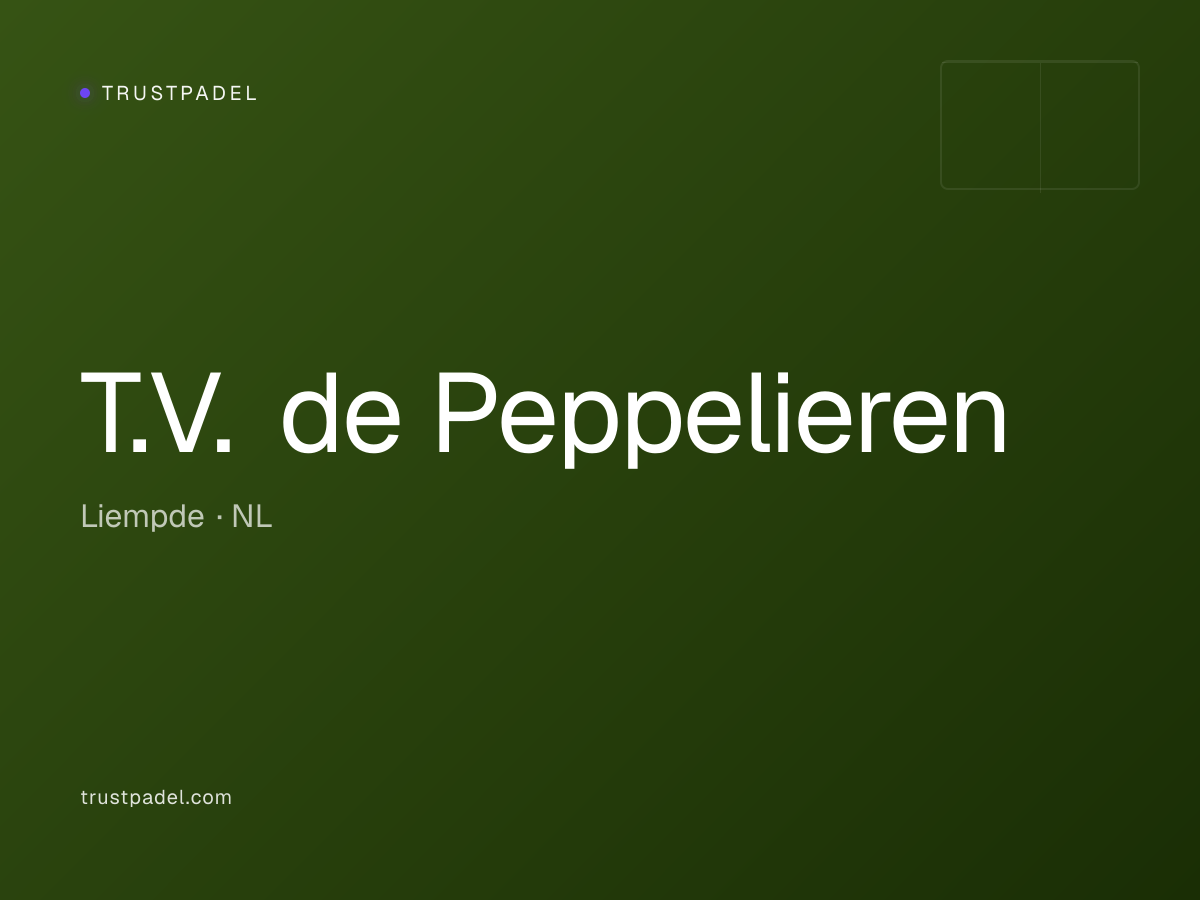 T.V. de Peppelieren padel club