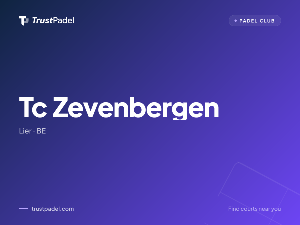 Tc Zevenbergen padel club