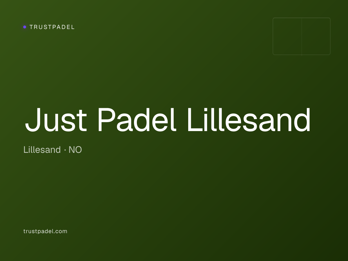 Just Padel Lillesand padel club