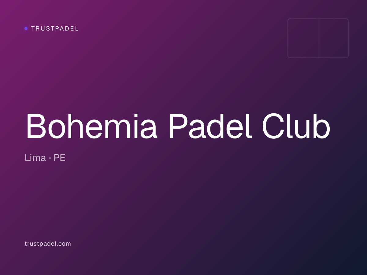 Bohemia Padel Club padel club
