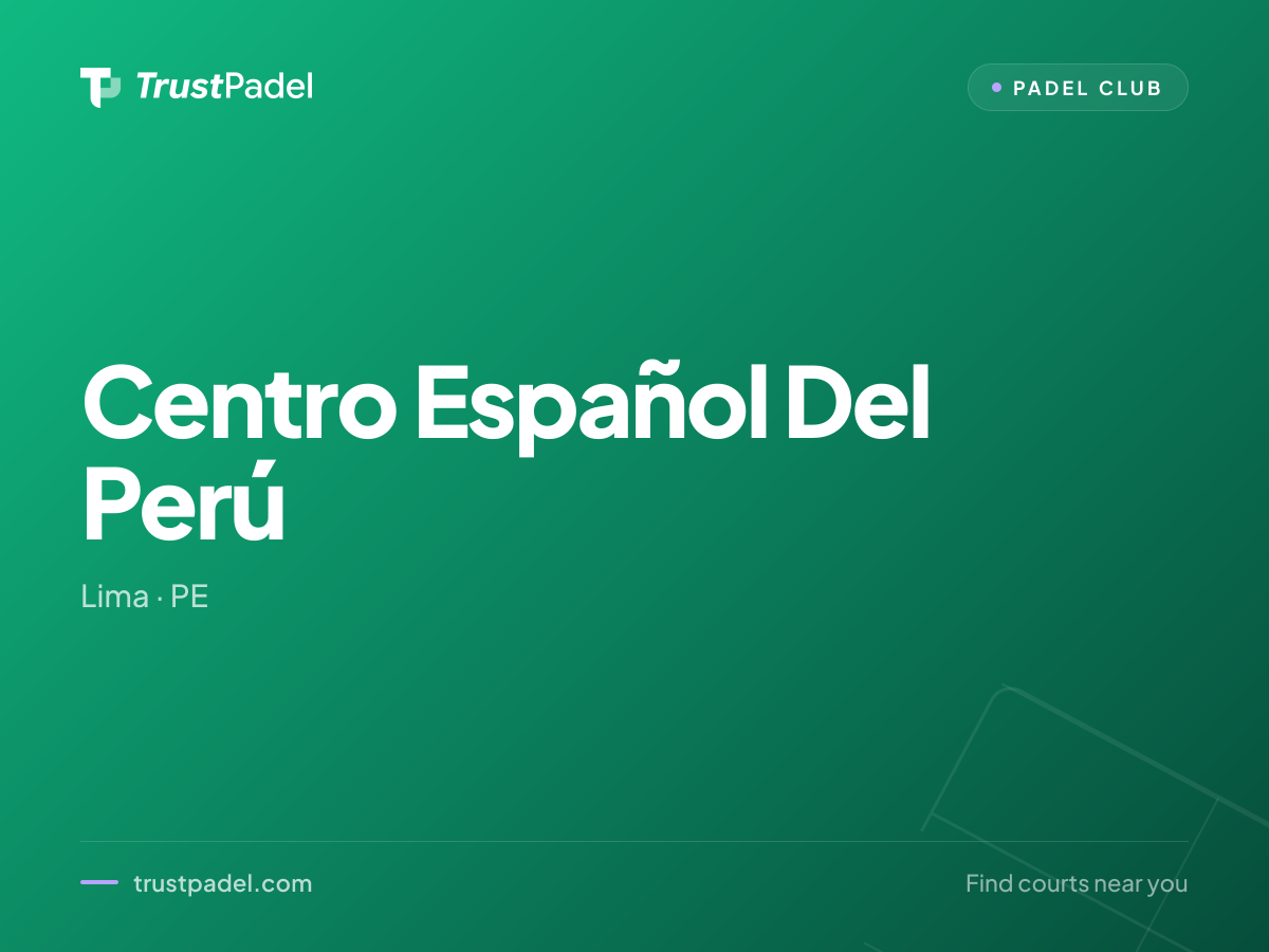 Centro Español Del Perú padel club