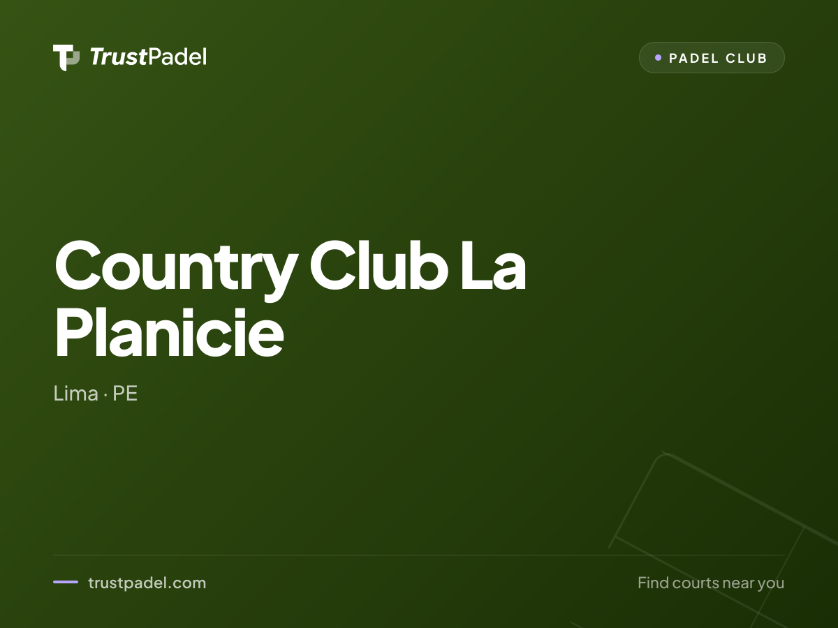 Country Club La Planicie padel club