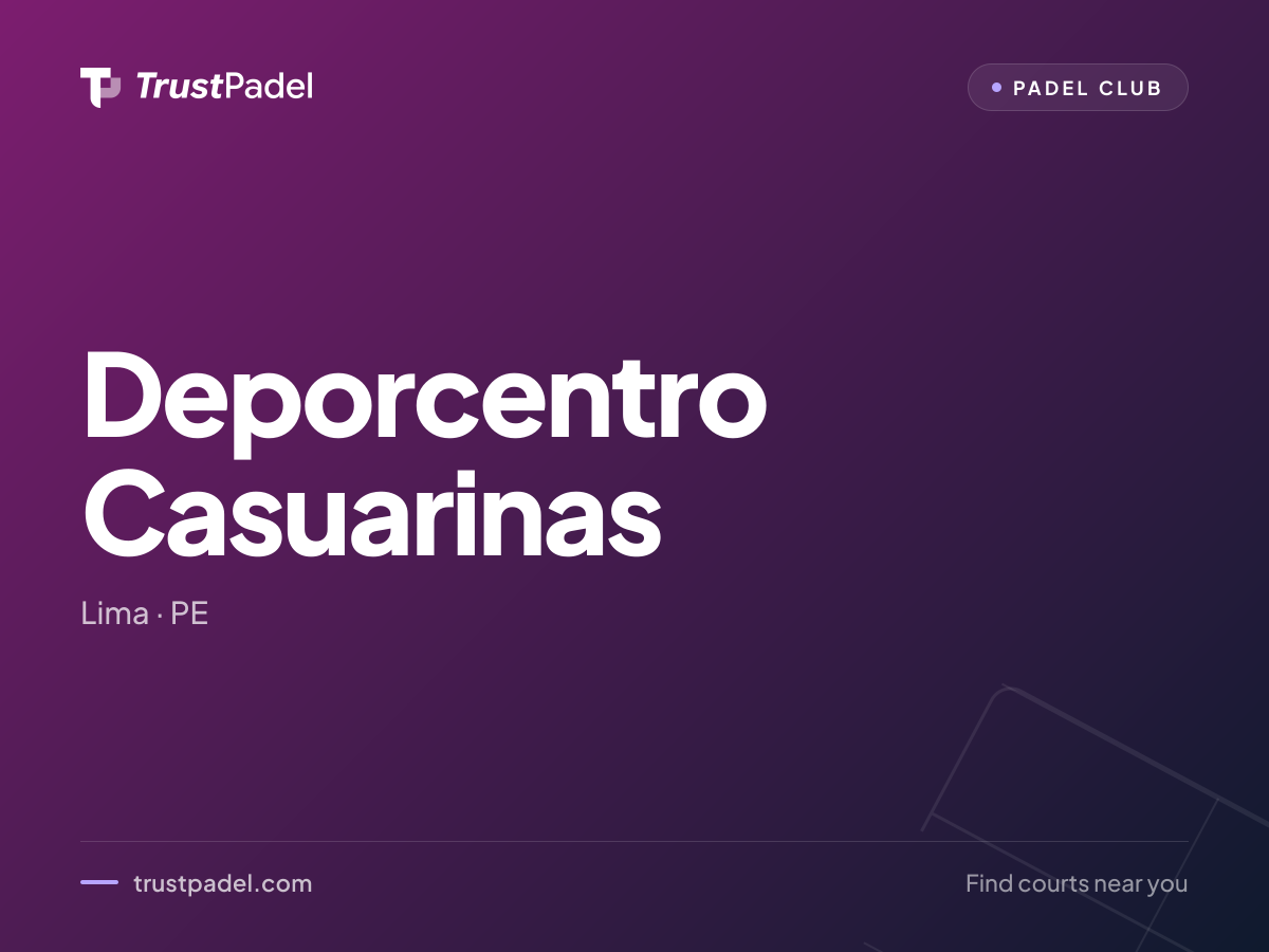 Deporcentro Casuarinas padel club