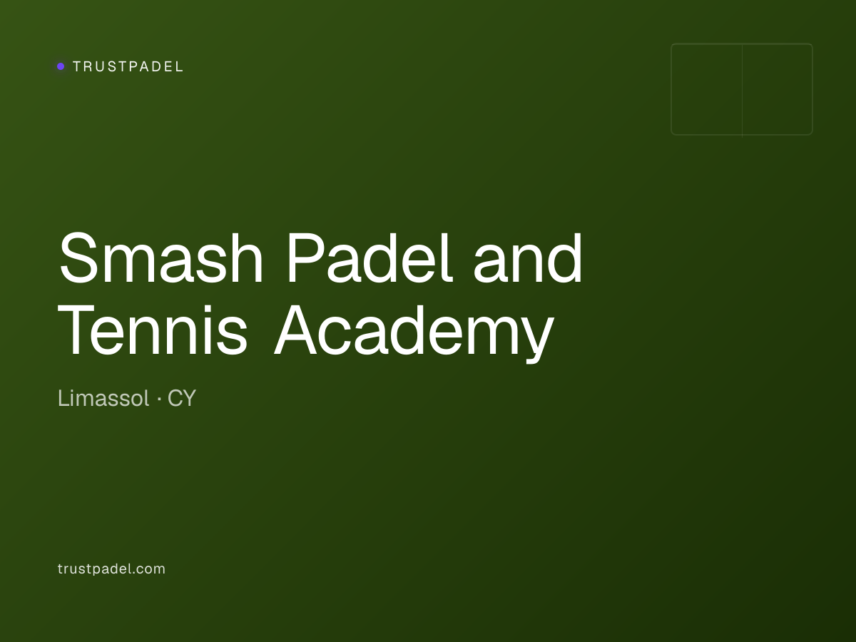 Smash Padel and Tennis Academy padel club