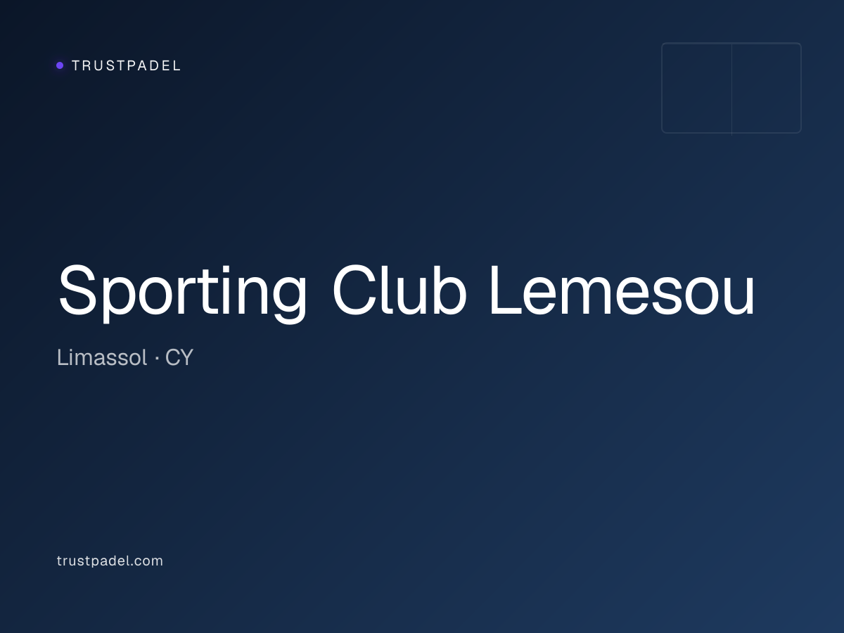 Sporting Club Lemesou padel club