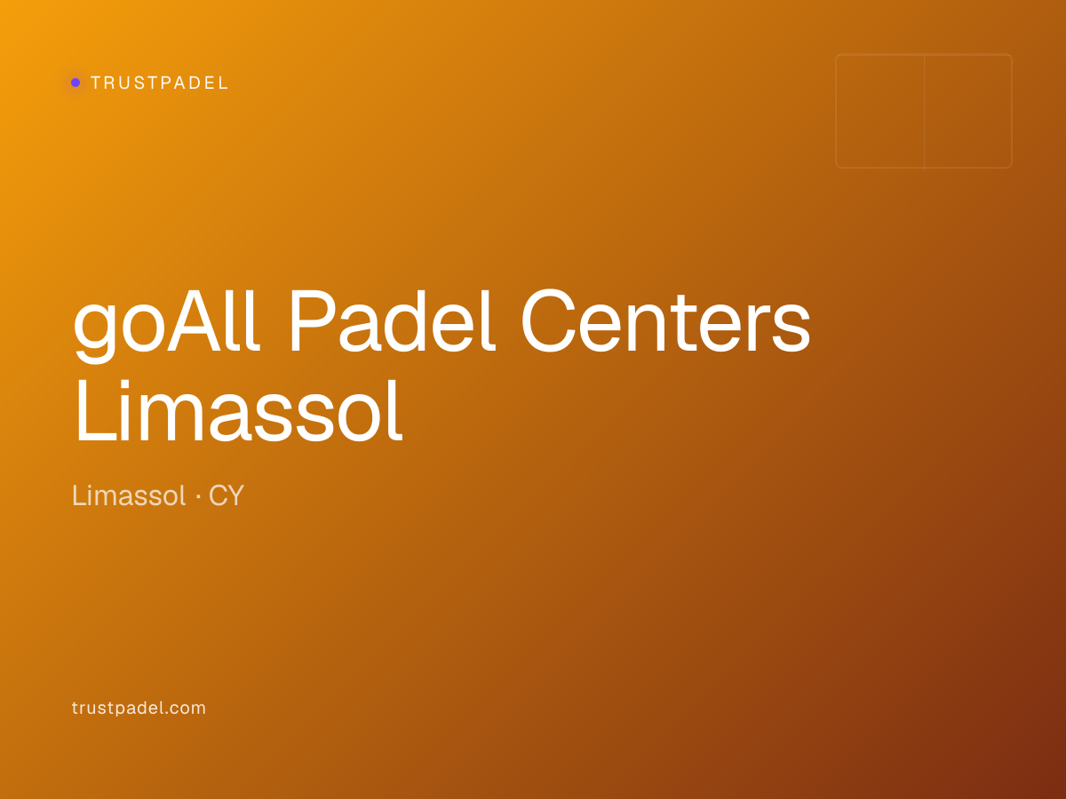 goAll Padel Centers Limassol padel club