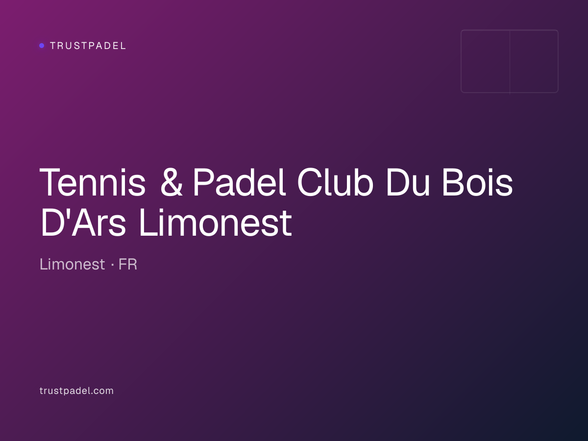 Tennis & Padel Club Du Bois D'Ars Limonest padel club
