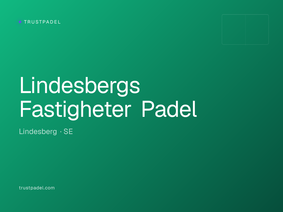 Lindesbergs Fastigheter Padel padel club