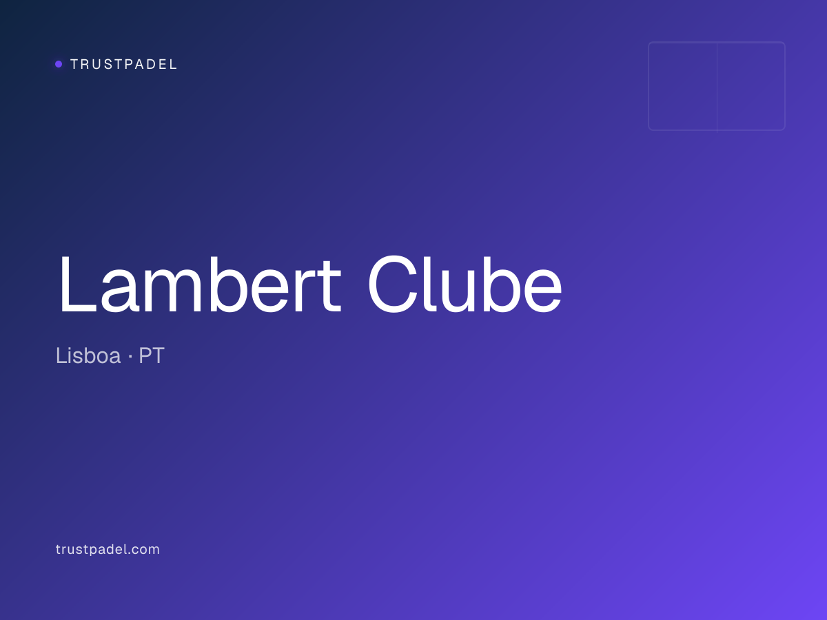 Lambert Clube padel club