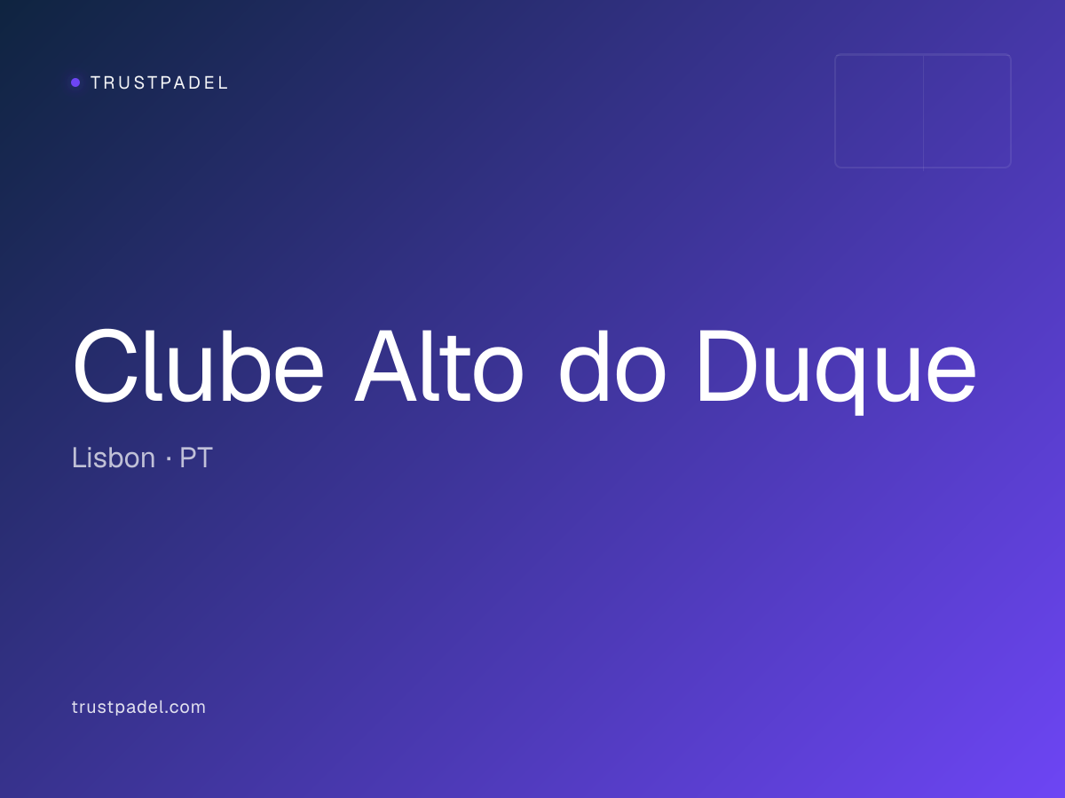 Clube Alto do Duque padel club