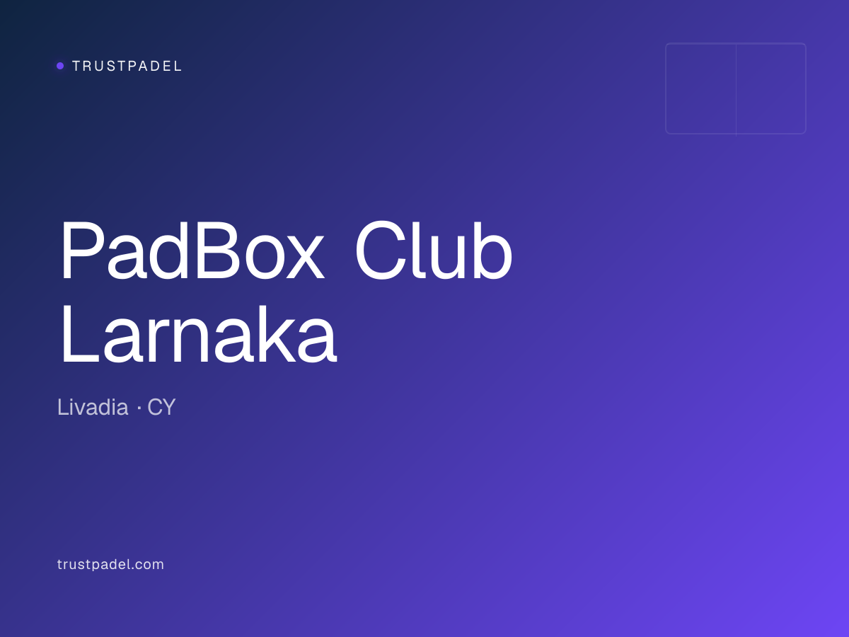 PadBox Club Larnaka padel club