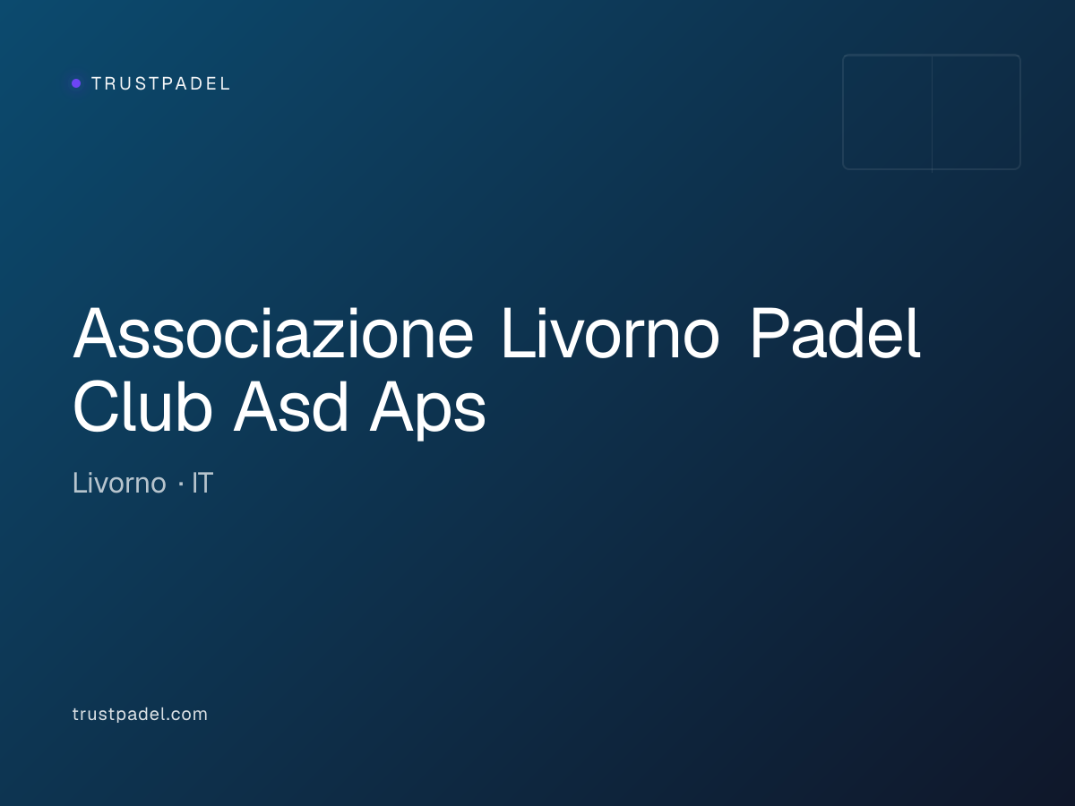 Associazione Livorno Padel Club Asd Aps padel club