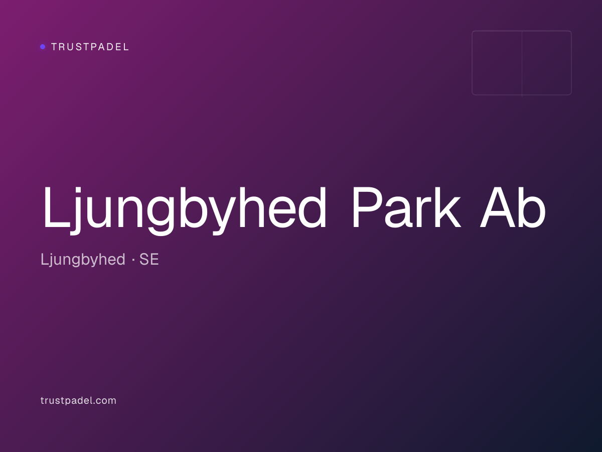 Ljungbyhed Park Ab padel club