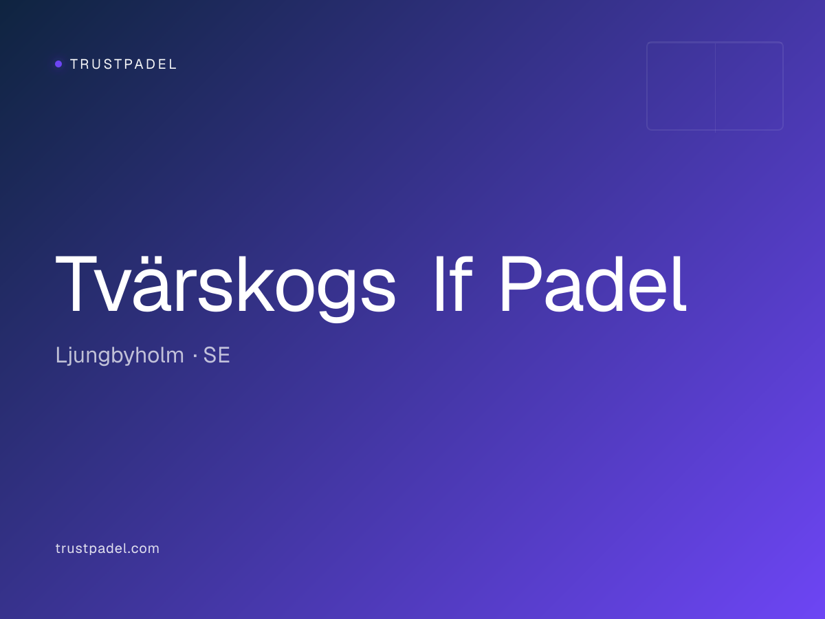 Tvärskogs If Padel padel club
