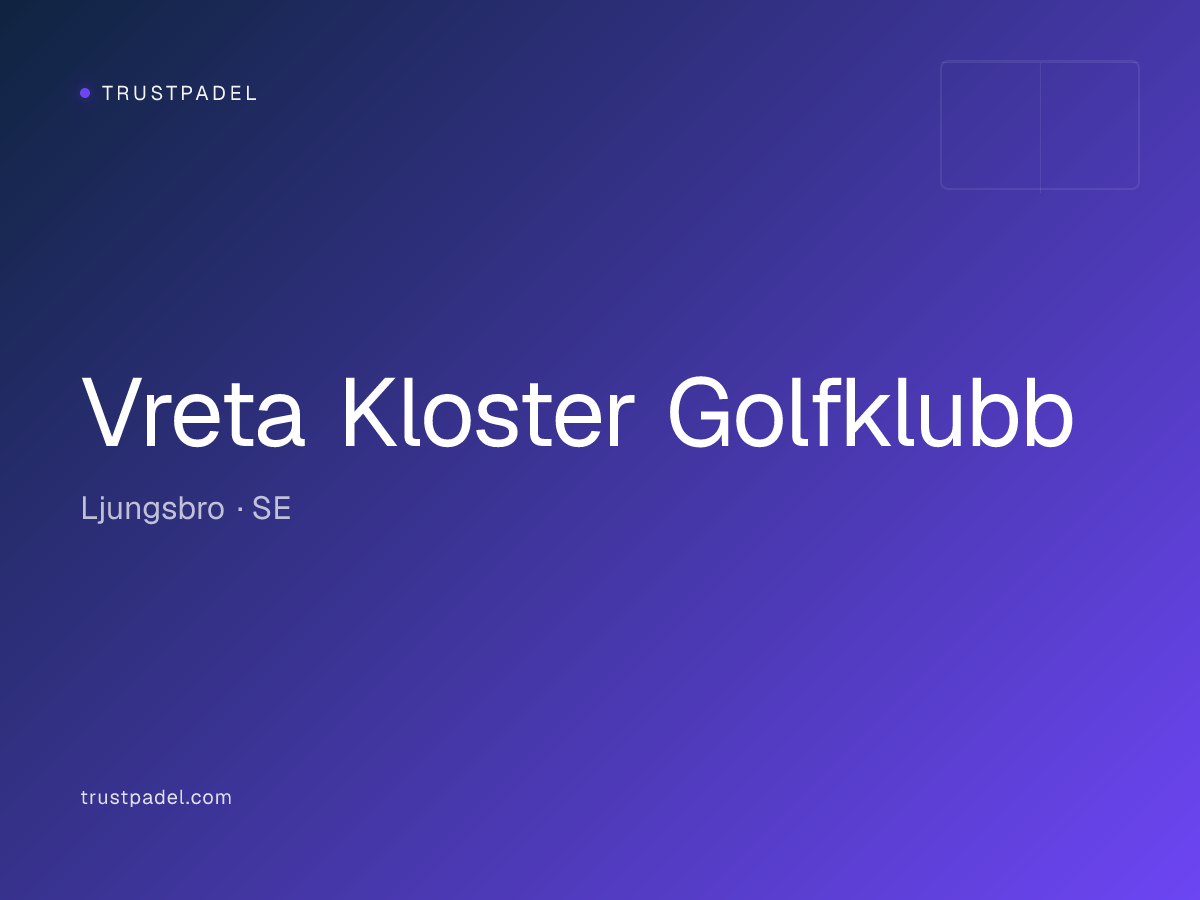 Vreta Kloster Golfklubb padel club