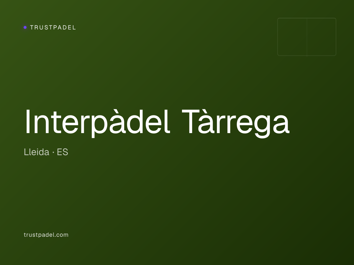 Interpàdel Tàrrega padel club