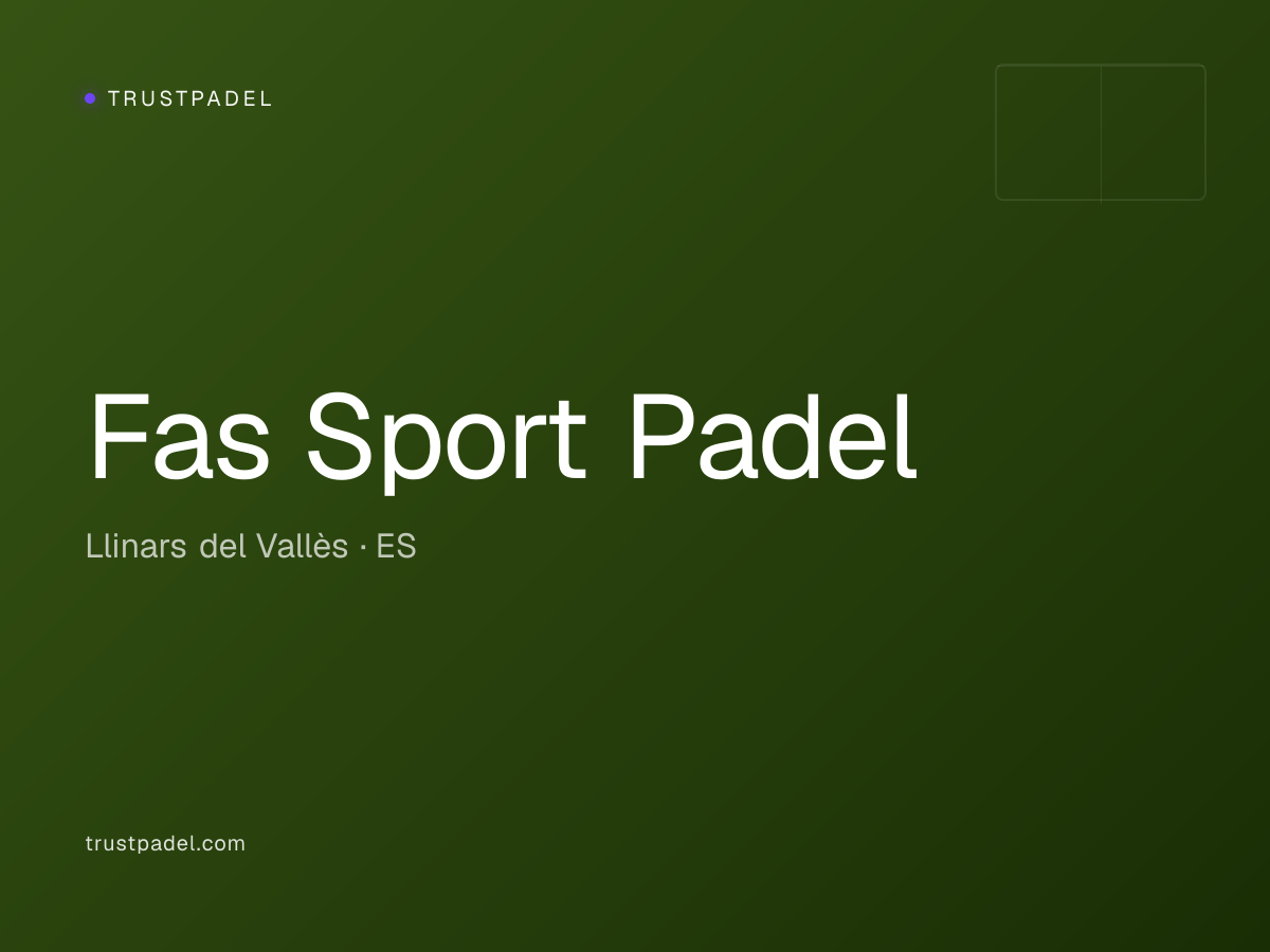 Fas Sport Padel padel club
