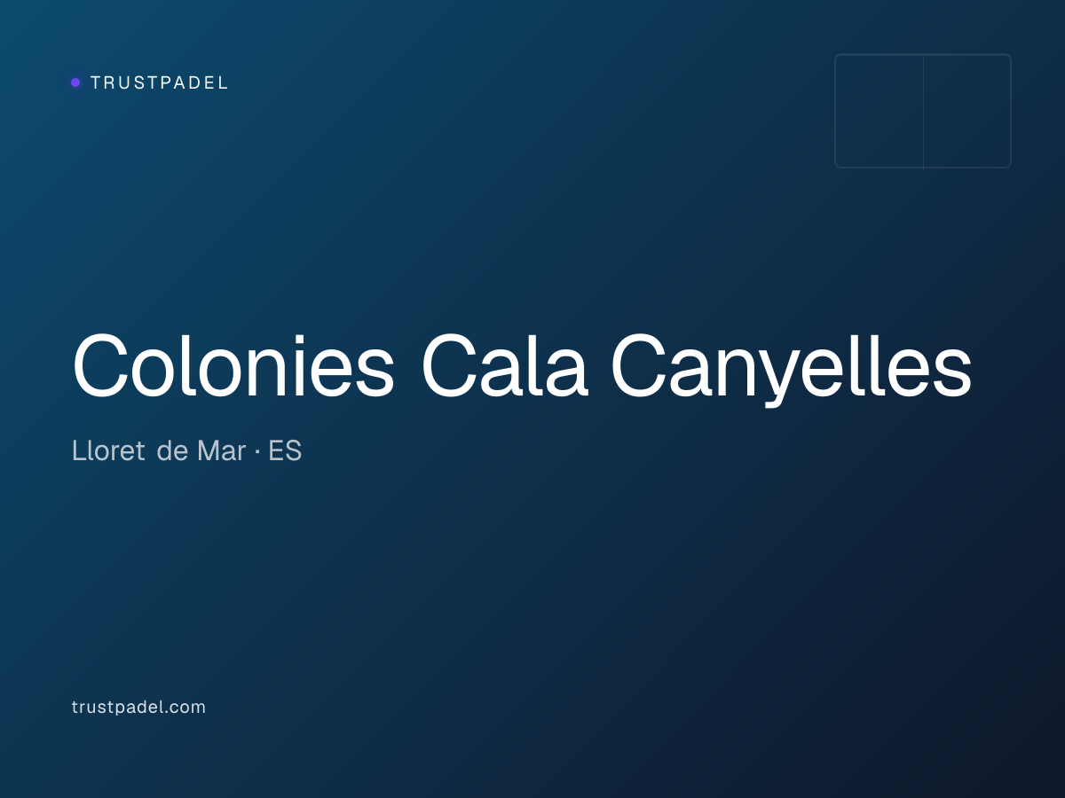 Colonies Cala Canyelles padel club