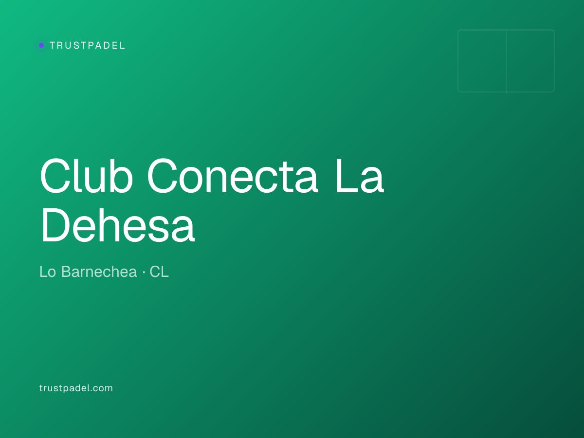 Club Conecta La Dehesa padel club