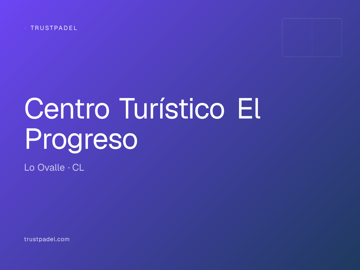 Centro Turístico El Progreso padel club