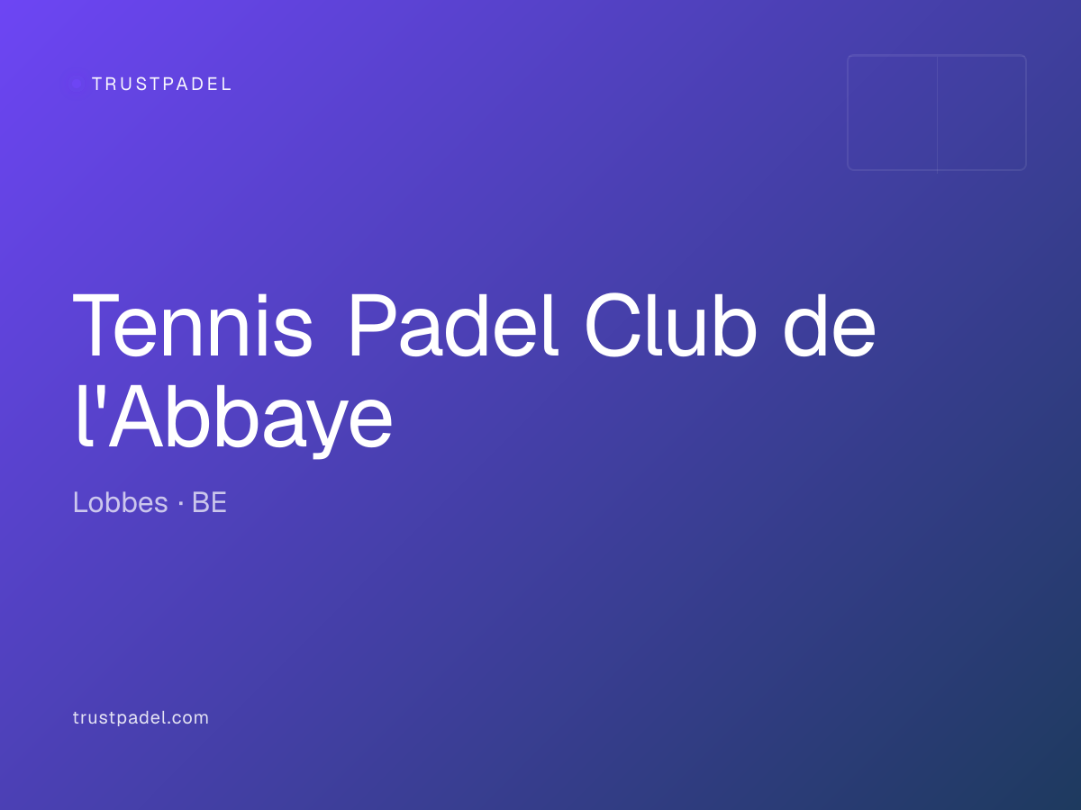 Tennis Padel Club de l'Abbaye padel club