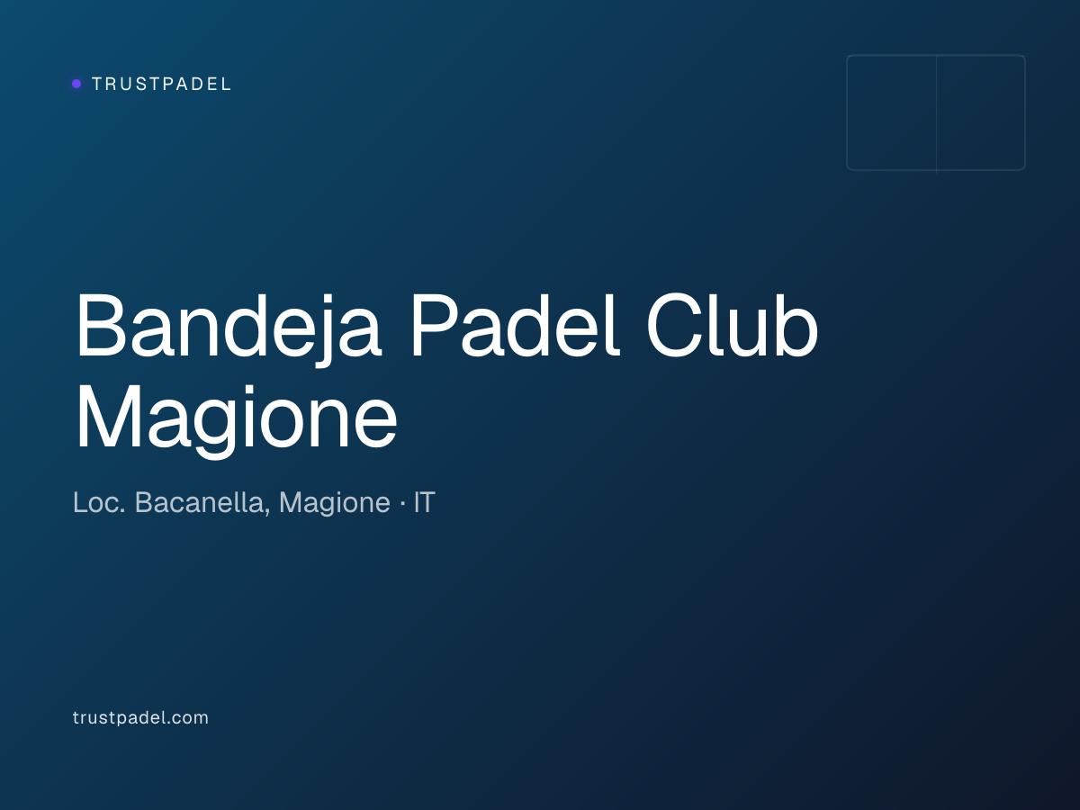 Bandeja Padel Club Magione padel club