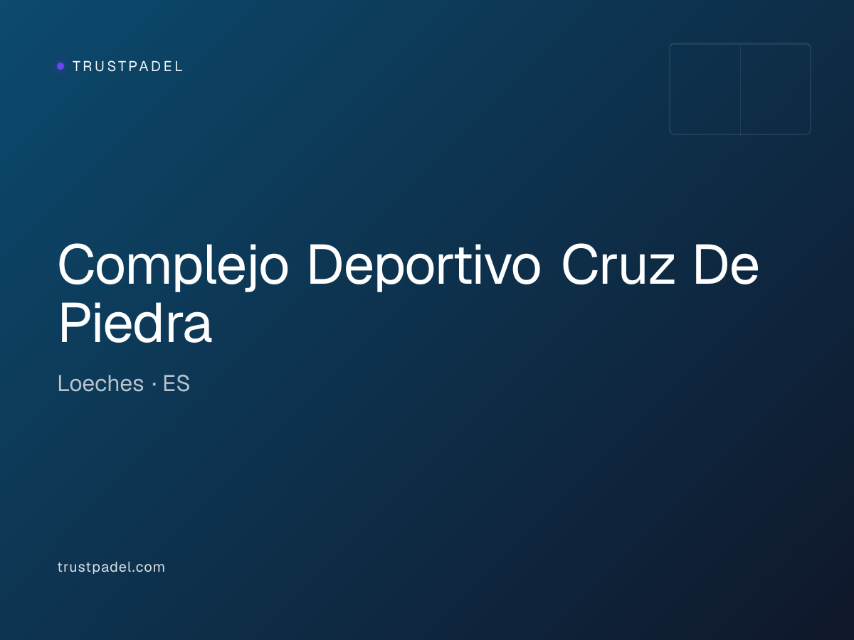 Complejo Deportivo Cruz De Piedra padel club