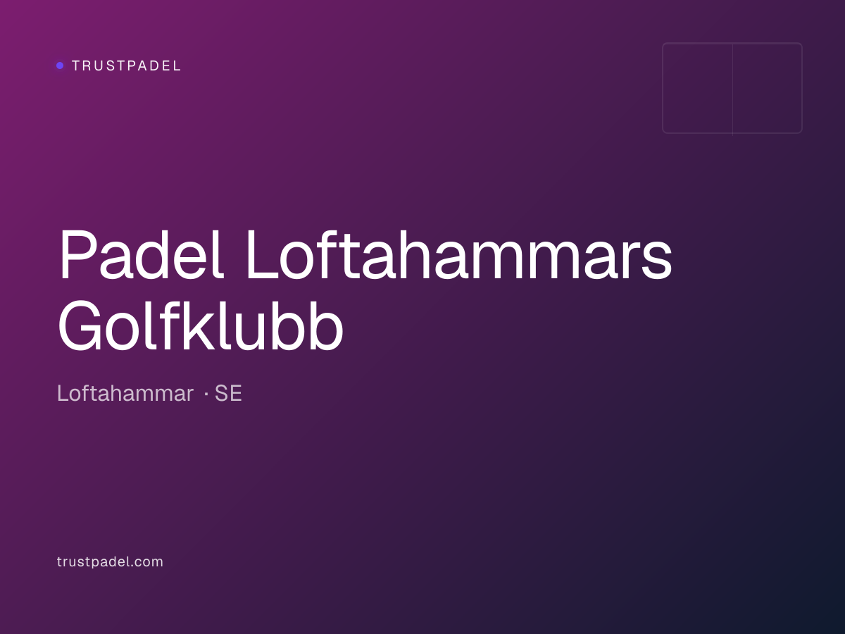 Padel Loftahammars Golfklubb padel club