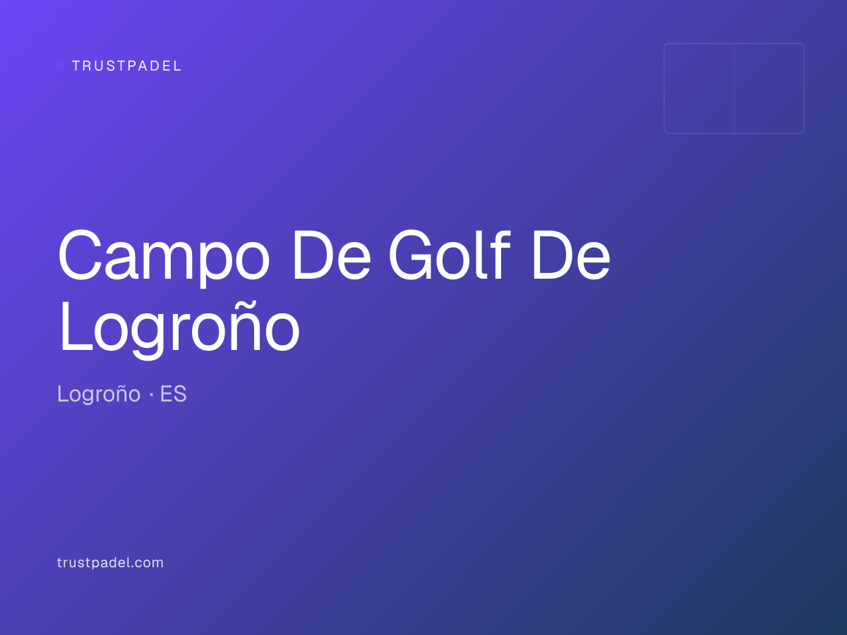 Campo De Golf De Logroño padel club