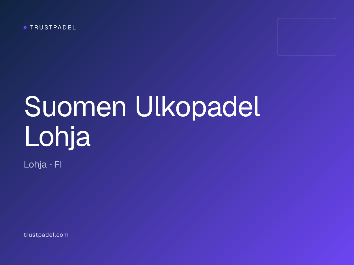 Suomen Ulkopadel Lohja padel club