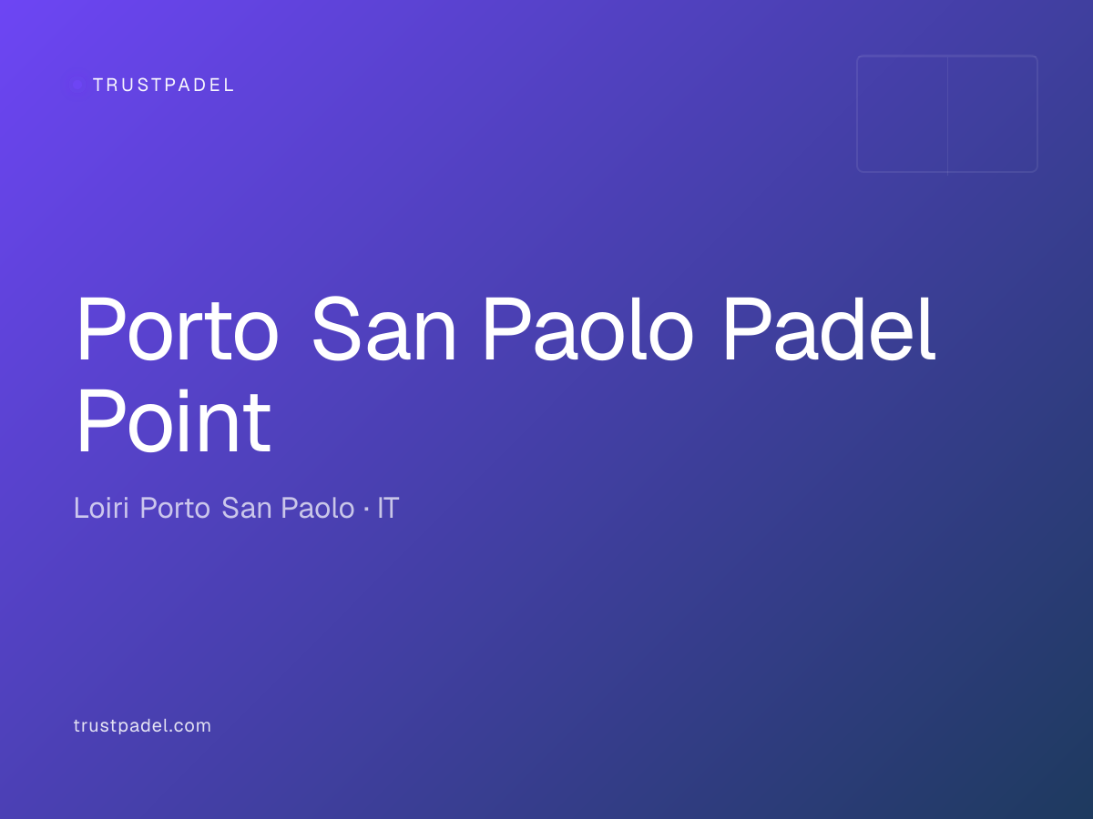 Porto San Paolo Padel Point padel club
