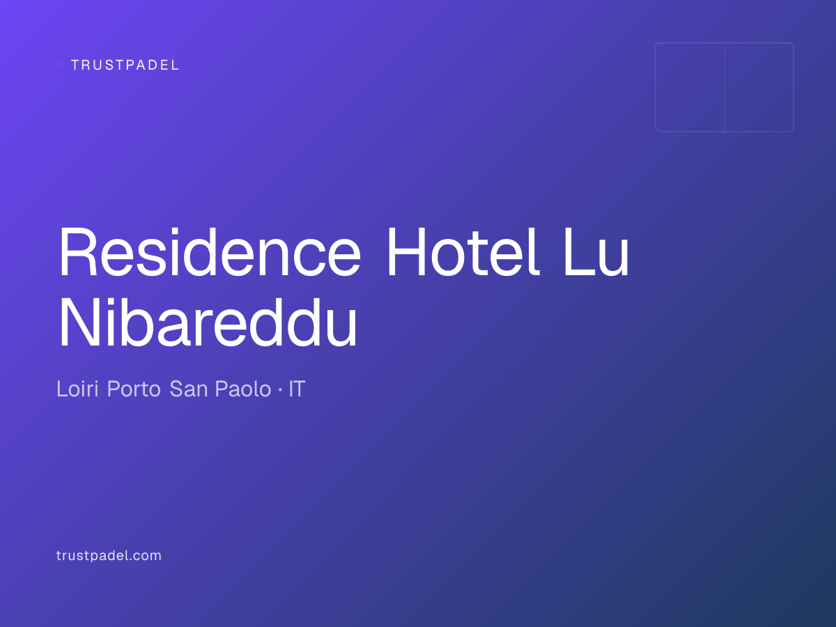 Residence Hotel Lu Nibareddu padel club