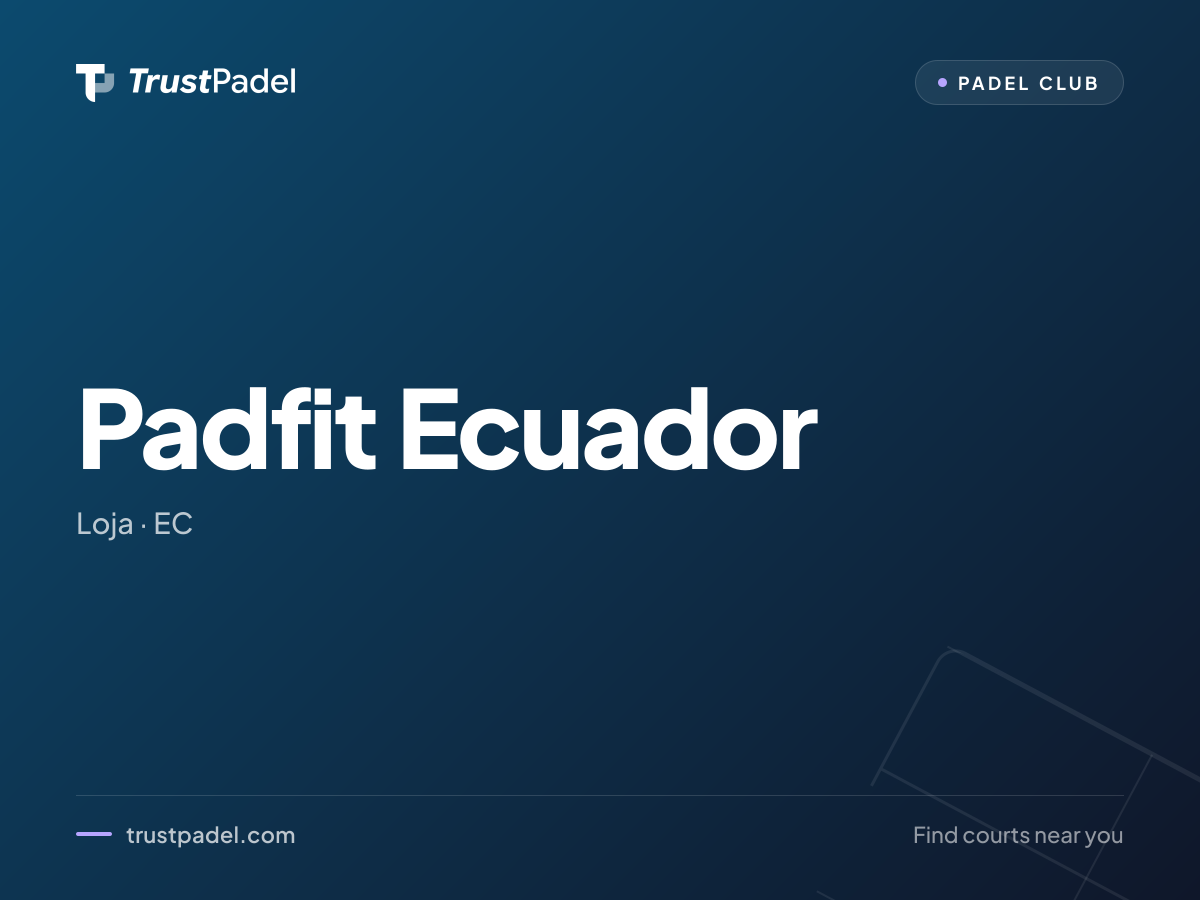 Padfit Ecuador padel club